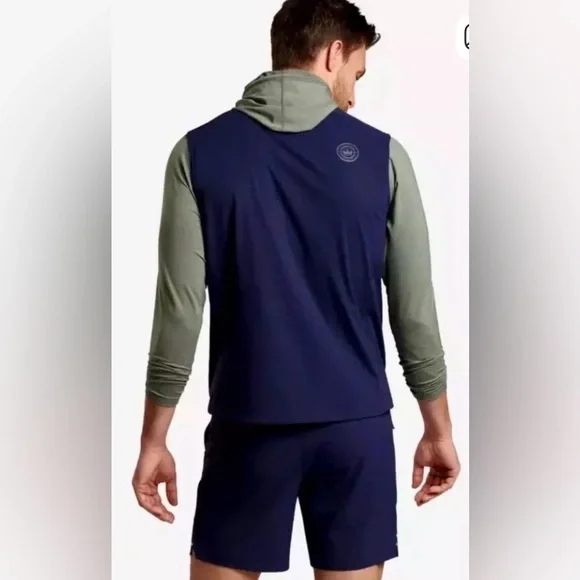 Peter Millar Crown Sport Kinetic 3L Performance Vest XL Navy Excellent Preowned - Picture 3 of 10